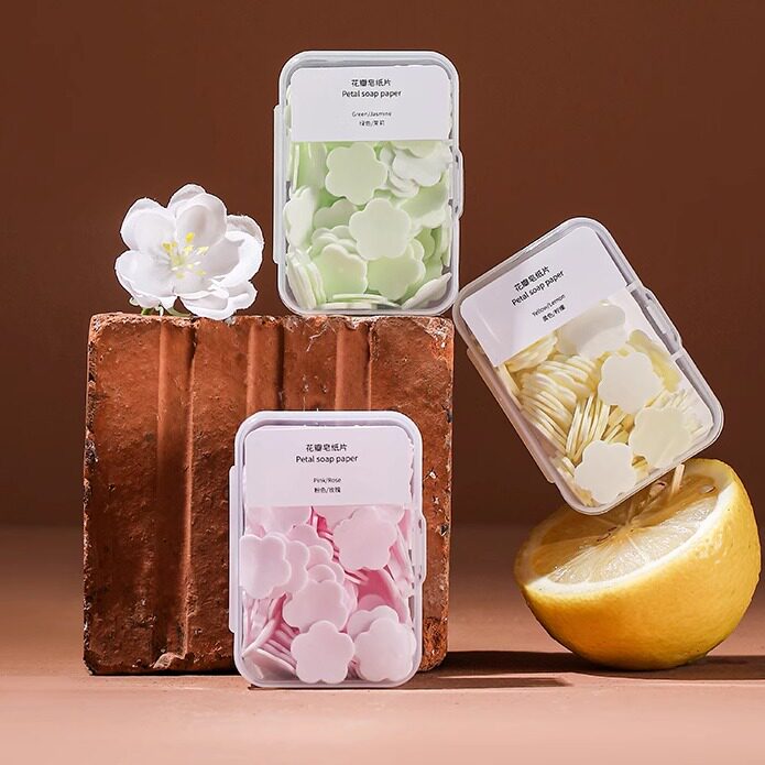 日本一次性便携香皂片除菌型洗手片肥皂片手皂片消毒抑菌肥皂纸