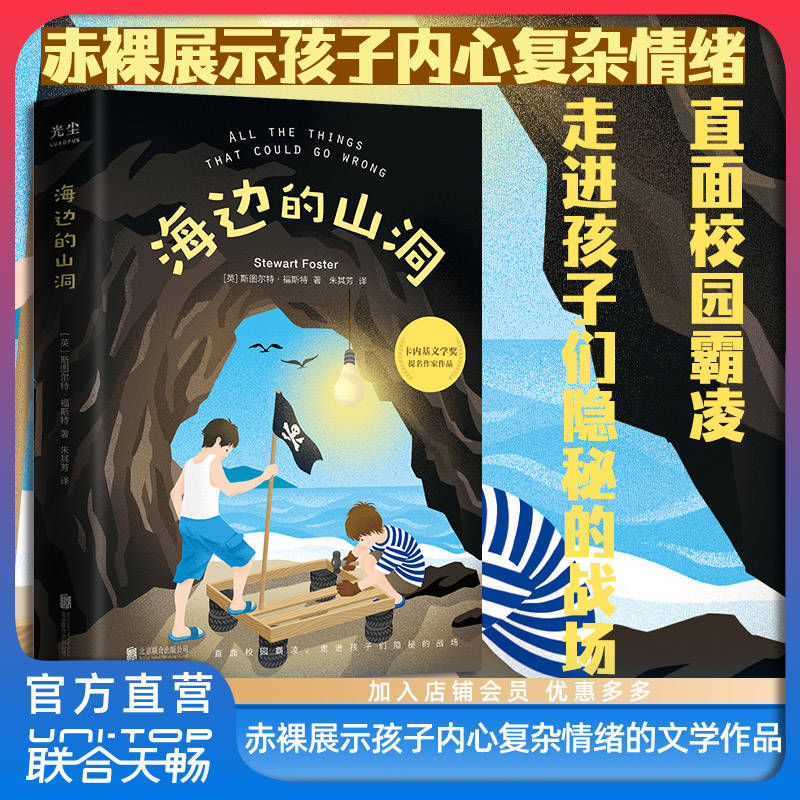 【现货正版】海边的山洞卡内基文学奖提名埃塞克斯图书奖达德利青少年图书奖校园霸凌强迫症外国儿童文学少儿读物8岁+-封面