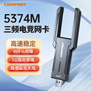 COMFAST 972AX 机笔记本电脑wifi接收器 WiFi6电竞无线网卡免驱千兆5G三频5400M信号穿墙外置USB3.0台式