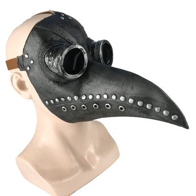 Funny Medieval Steampunk Plague Doctor Bird Mask Latex