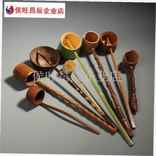 竹勺子长柄e分茶勺打酒器舀茶勺竹子水瓢日式舀水勺X竹勺茶道配