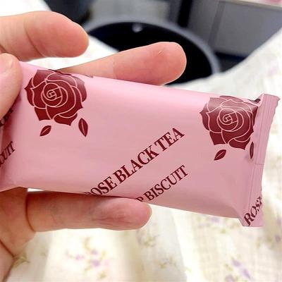 -新品煌记玫瑰红茶薄脆饼干130g低糖孕妇老人休闲下午茶办公室零