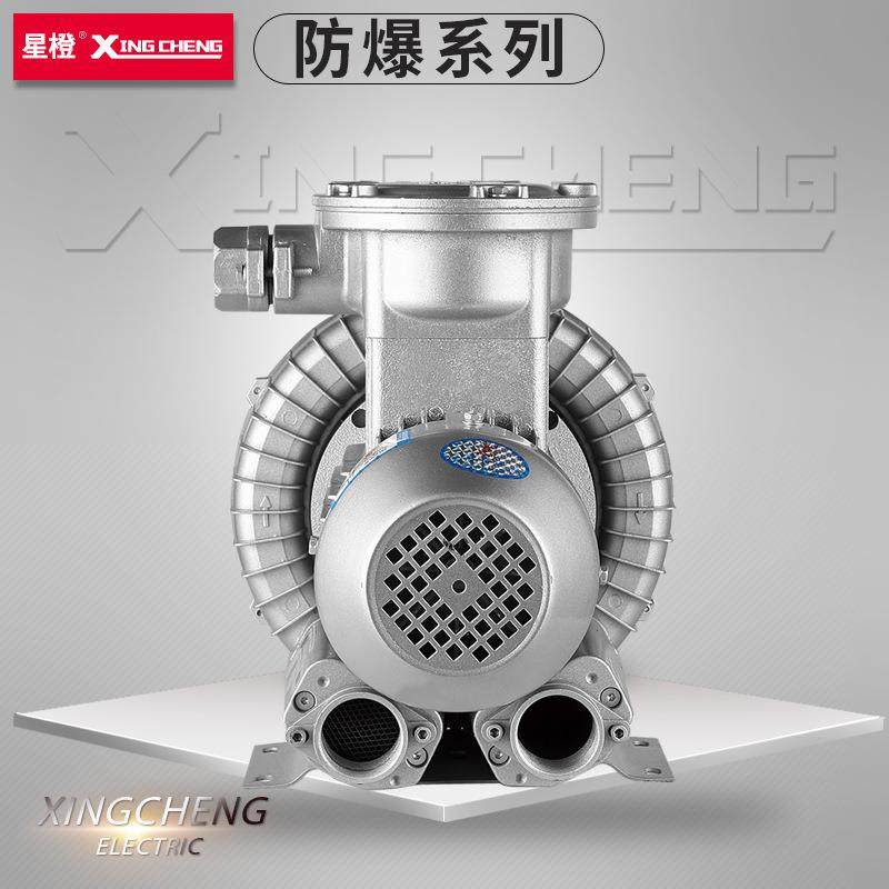 5.5W防爆高压漩涡风机鱼塘增氧污水曝气机旋涡气泵罗茨鼓风机