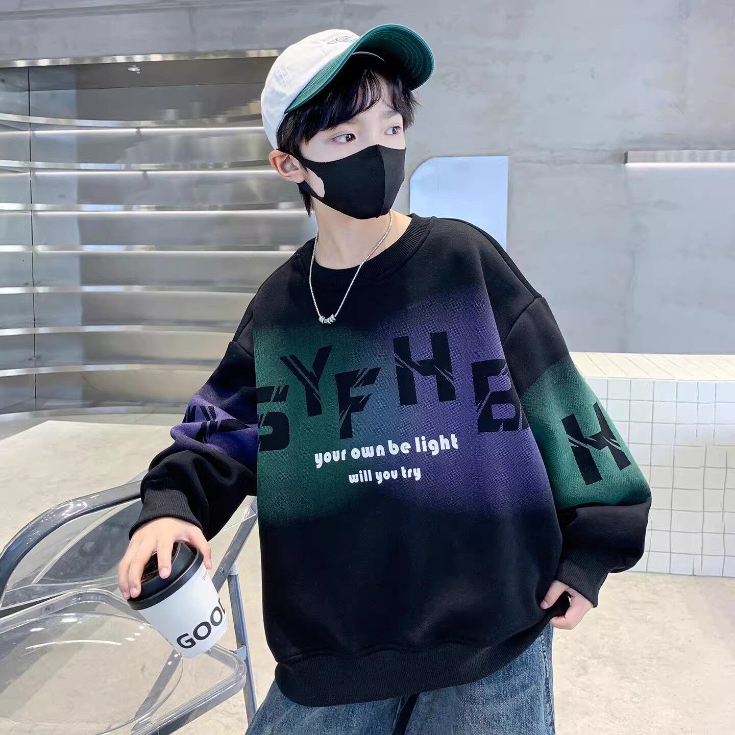 男童卫衣春秋款2026新款儿童装男孩春装打底衫中大童长袖加绒体恤