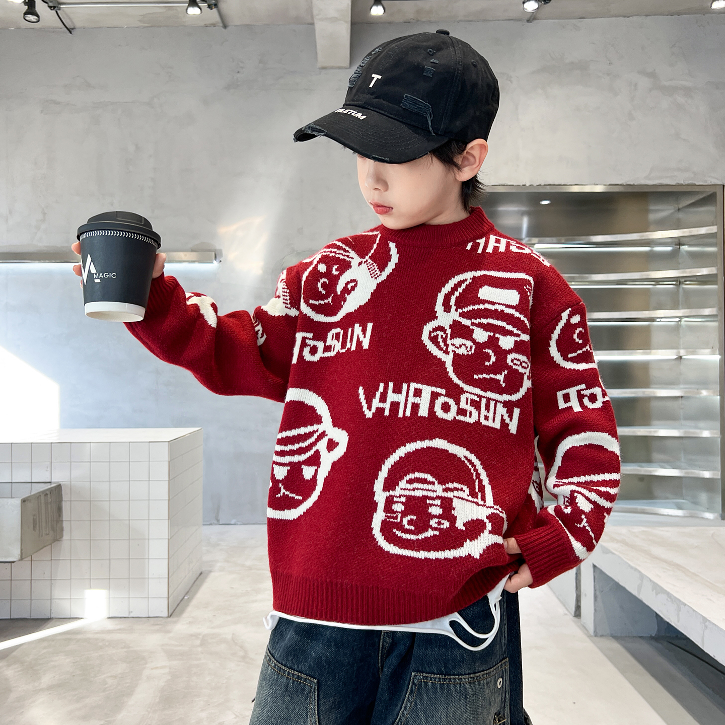 男童秋冬款毛衣2025新大装