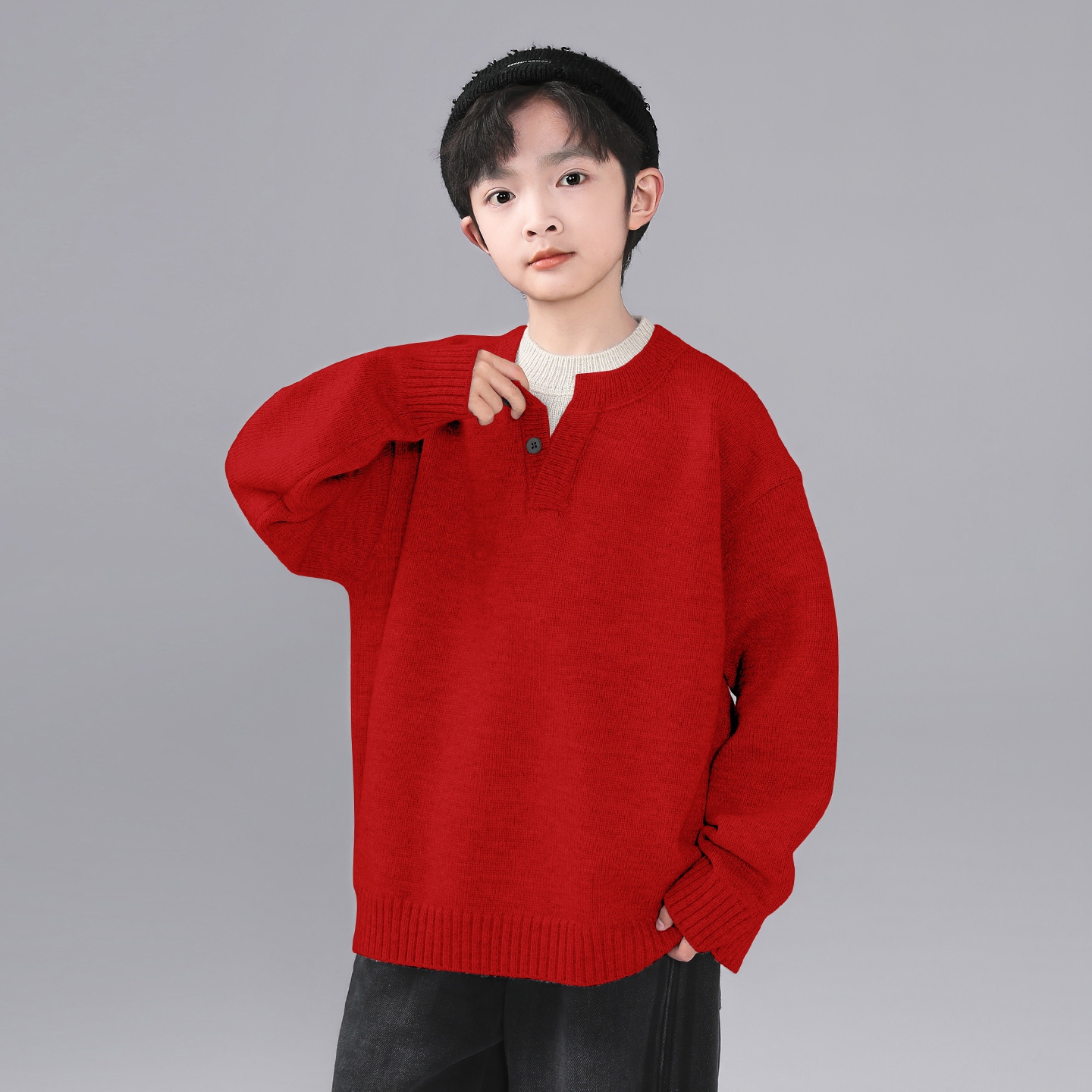 男童秋冬款毛衣2025新中大