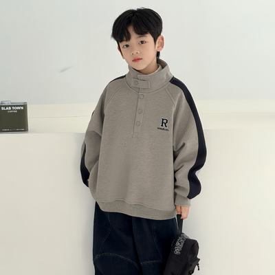 男童秋冬款卫衣加绒厚2025