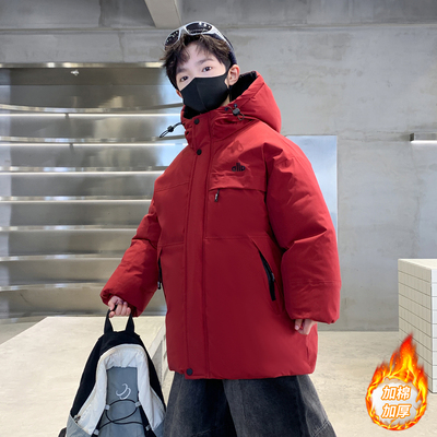 男童冬装羽绒棉服加厚2025