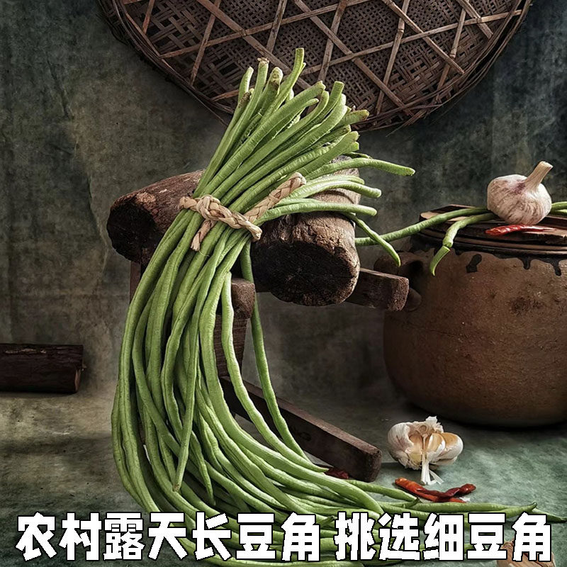 新鲜豇豆原材料农家自种包邮