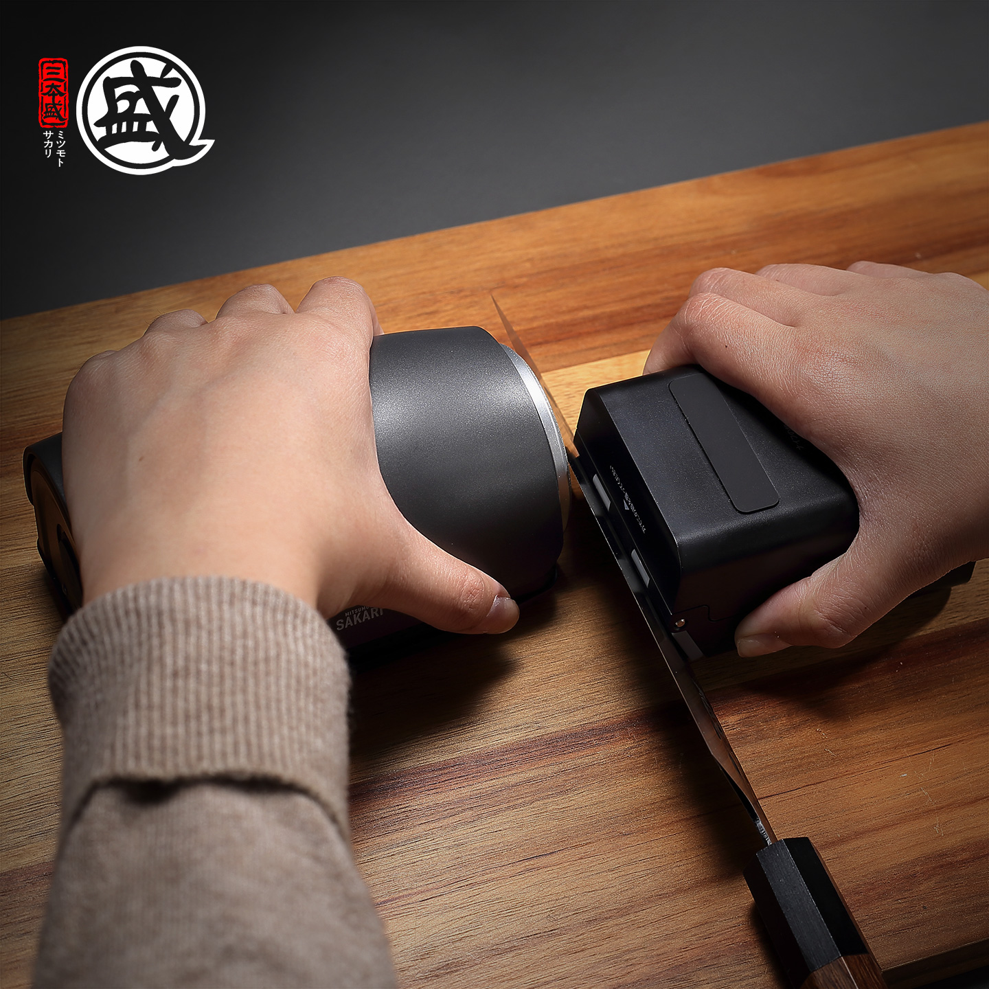 日本三本盛电动滚筒磨刀器