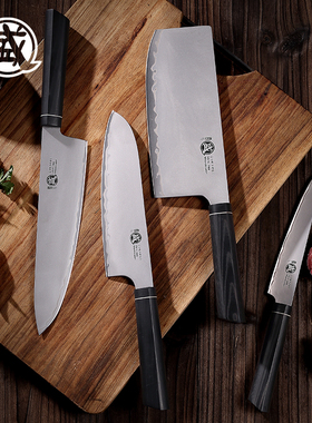 日本三本盛菜刀厨房切菜切片刀切肉刀厨师专家用料理刀具VG10进口