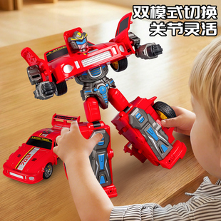 6岁机甲战士爆款 变形汽车机器人儿童多关节可动人偶男孩玩具2