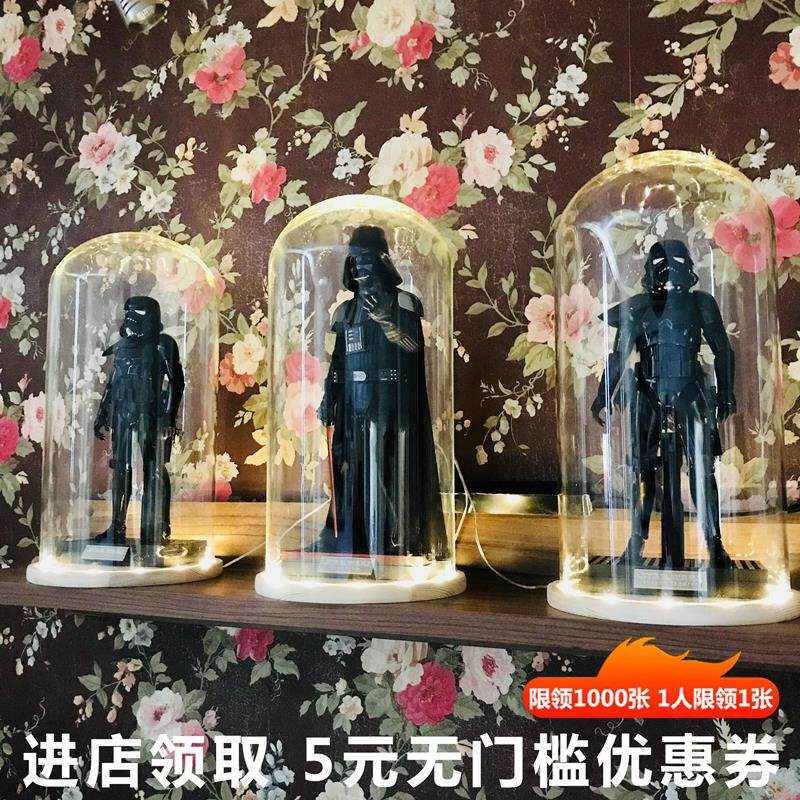 1:6兵人hottoys模型透明防尘罩复仇者联盟玻璃展示罩定制