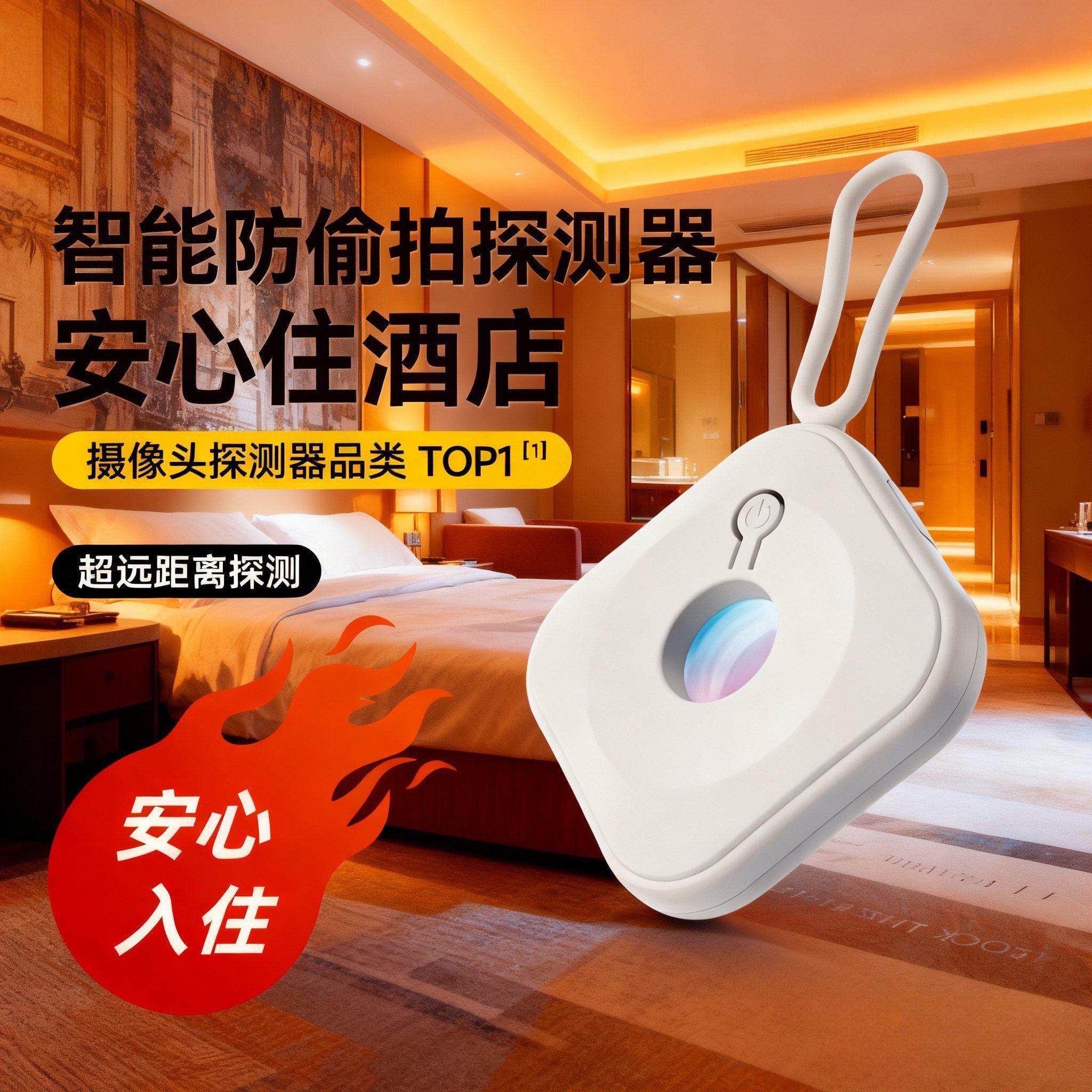 摄像头智能探测仪红外线探测器酒店防窥神器防监控检测仪