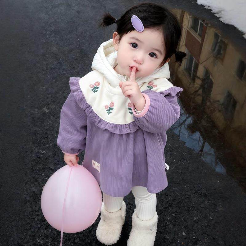 宝宝罩衣外穿洋气吃饭防水防脏围兜幼儿园男女孩公主裙反穿衣围裙