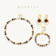 Manreya玛芮雅项链暮砂凝珠虎眼石珍珠女手链高级感美拉德轻奢