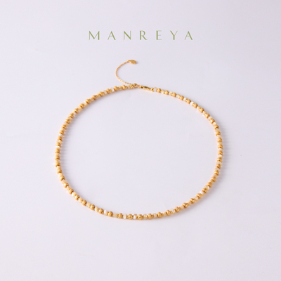 Manreya玛芮雅项链金玉生辉贝母项链手链套装日常通勤金色锁骨链
