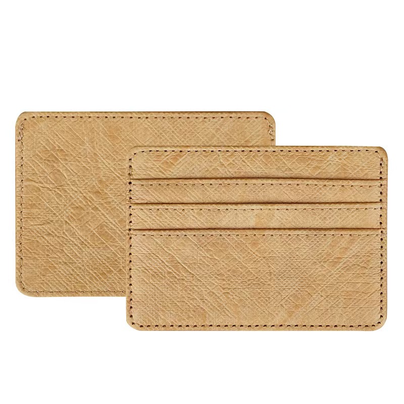 超轻防水杜邦牛皮纸卡套定做名片夹零钱包银行卡套证件套定制logo