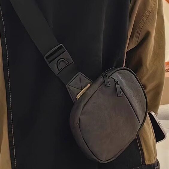 JZLIFE水洗杜邦纸防水牛皮纸男士休闲胸包斜挎包手机包腰包女小众