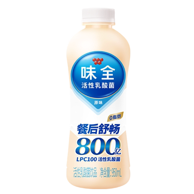 味全活性乳酸菌原味饮料950ml瓶