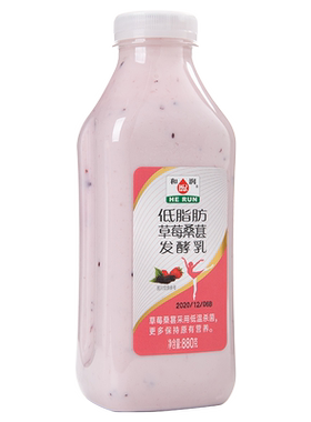 和润0脂肪0蔗糖原味草莓桑葚果味
