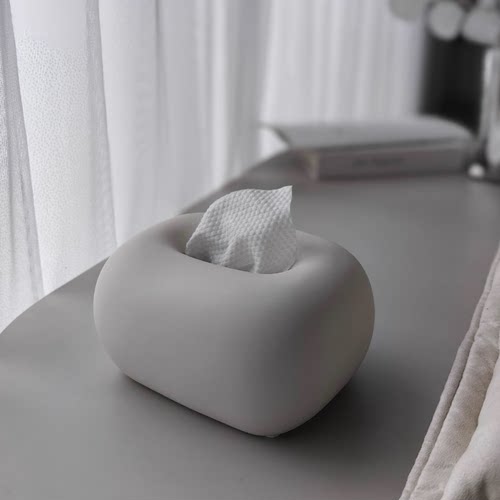 纸巾盒陶瓷家用客厅茶几摆件餐巾创意陶瓷家居装饰摆件餐桌抽纸盒