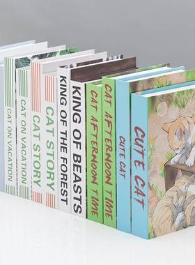 儿童绘画 画类假书彷真书摆件样板间道具模型书套幼儿园创意摆设