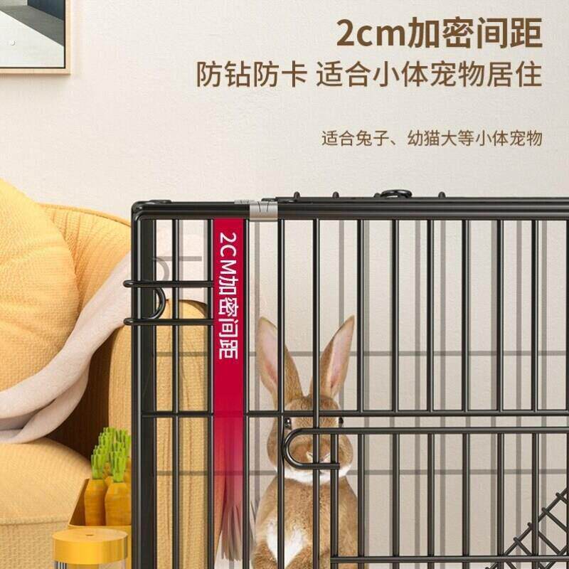 的带门加粗兔子笼子铁丝网加密别墅专用网可室外加高大型鸡笼子免