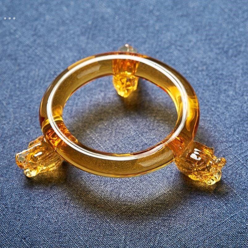 茶滤 耐热玻璃茶漏 茶具配件茶海茶水分离器 彩色过滤茶架