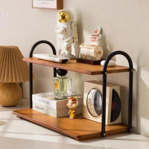 桌上书架桌面置物架办公桌收纳餐桌宿舍书桌多层小层架工位分层柜