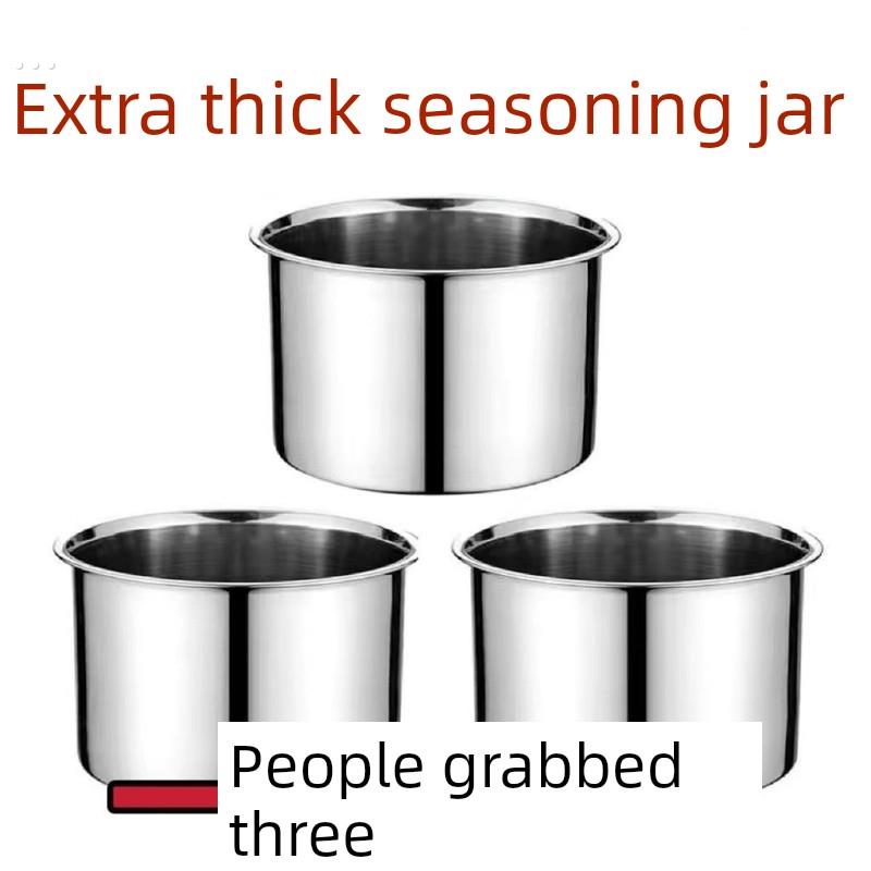 调味罐酒店厨房调味罐餐厅大容量风味杯火锅店不锈钢调味盒商业