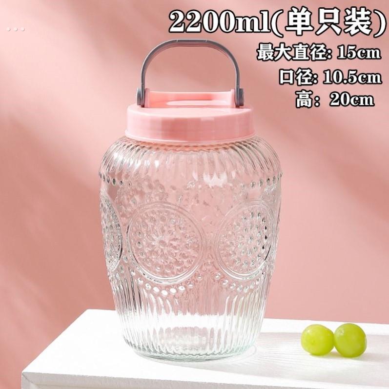 玻璃瓶泡菜坛子密封罐带盖家用咸菜罐加厚腌菜罐子食品杂粮储物罐