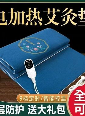 电加热艾灸热敷毯艾绒床垫艾草电热垫全身通用熏蒸家用养生理疗垫