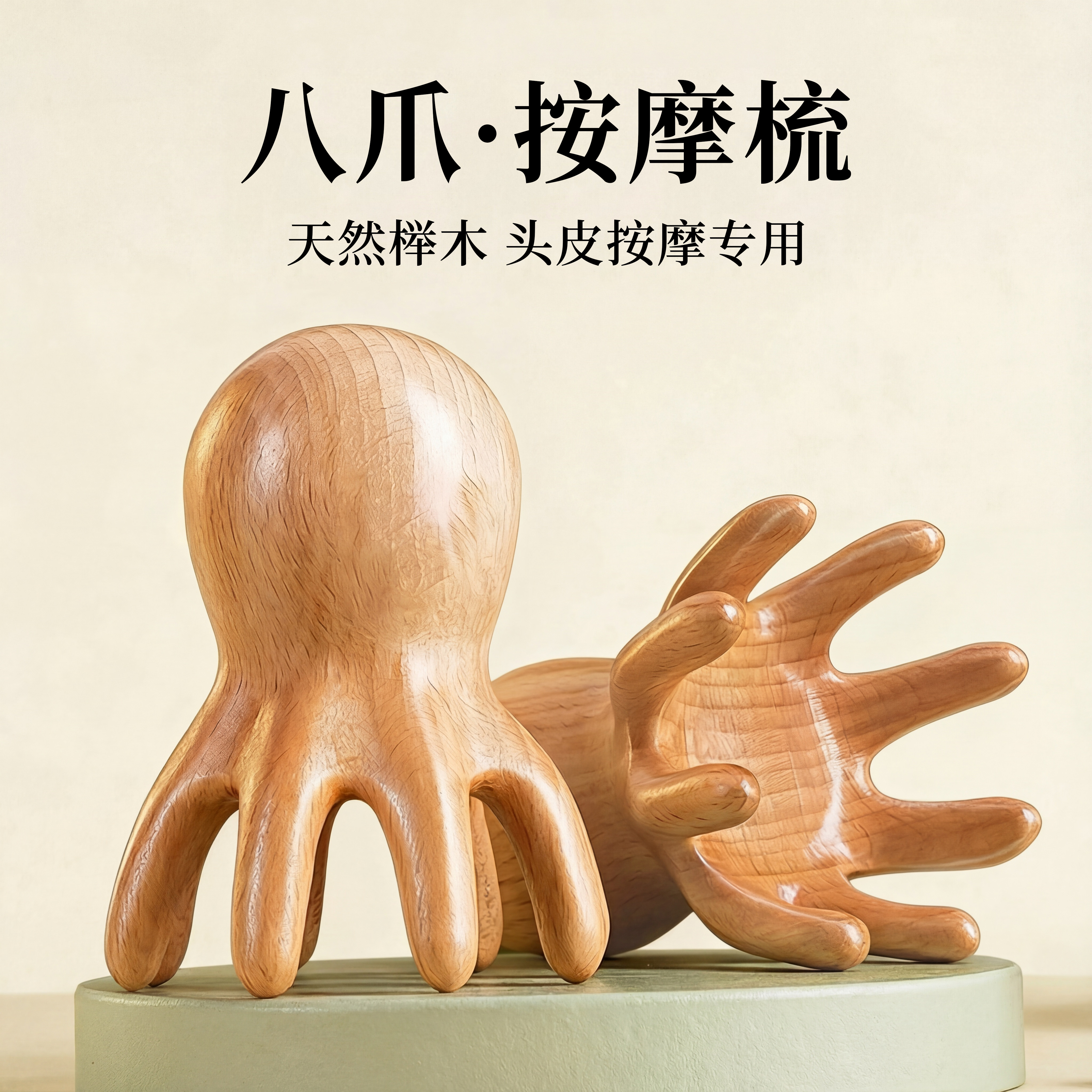 八爪鱼头按摩器木梳子章鱼头皮按摩梳头部经络按摩梳子便携小随身,家庭/个人清洁工具,梳子/化妆梳/按摩梳,淘宝优惠券,粉丝福利购,淘宝优惠卷