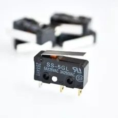 原装进口 微动开关小型行程限位开关3脚 SS5-GL 带柄摆杆 SS5GL