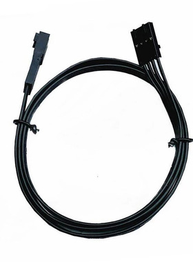 杜邦飞机头4PIN 公母延长线 35cm 黑色扁平线 适用海盗船 灯光线