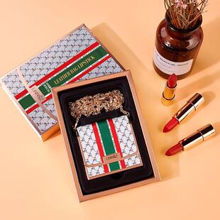 。兰定?蔲?皮包红套盒IOY支装礼盒持久妆红润显三气色滋润固口色