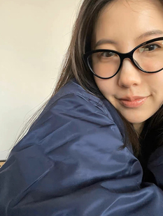 QIUQIU / 时髦又斯文的猫眼镜框3393 可配近视无底色防蓝光