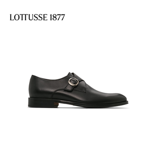 LOTTUSSE/乐途仕手工牛皮休闲搭扣皮鞋正装男鞋