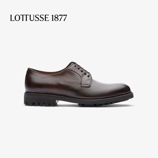 LOTTUSSE/乐途仕牛皮男鞋秋冬固特异手工男士德比鞋专柜同款