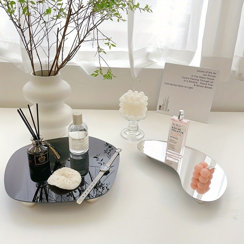 INS不规则亚克力香薰托盘香水摆件装饰底托家居高级拍摄道具,家居饰品,装饰摆件,淘宝优惠券,粉丝福利购,淘宝优惠卷