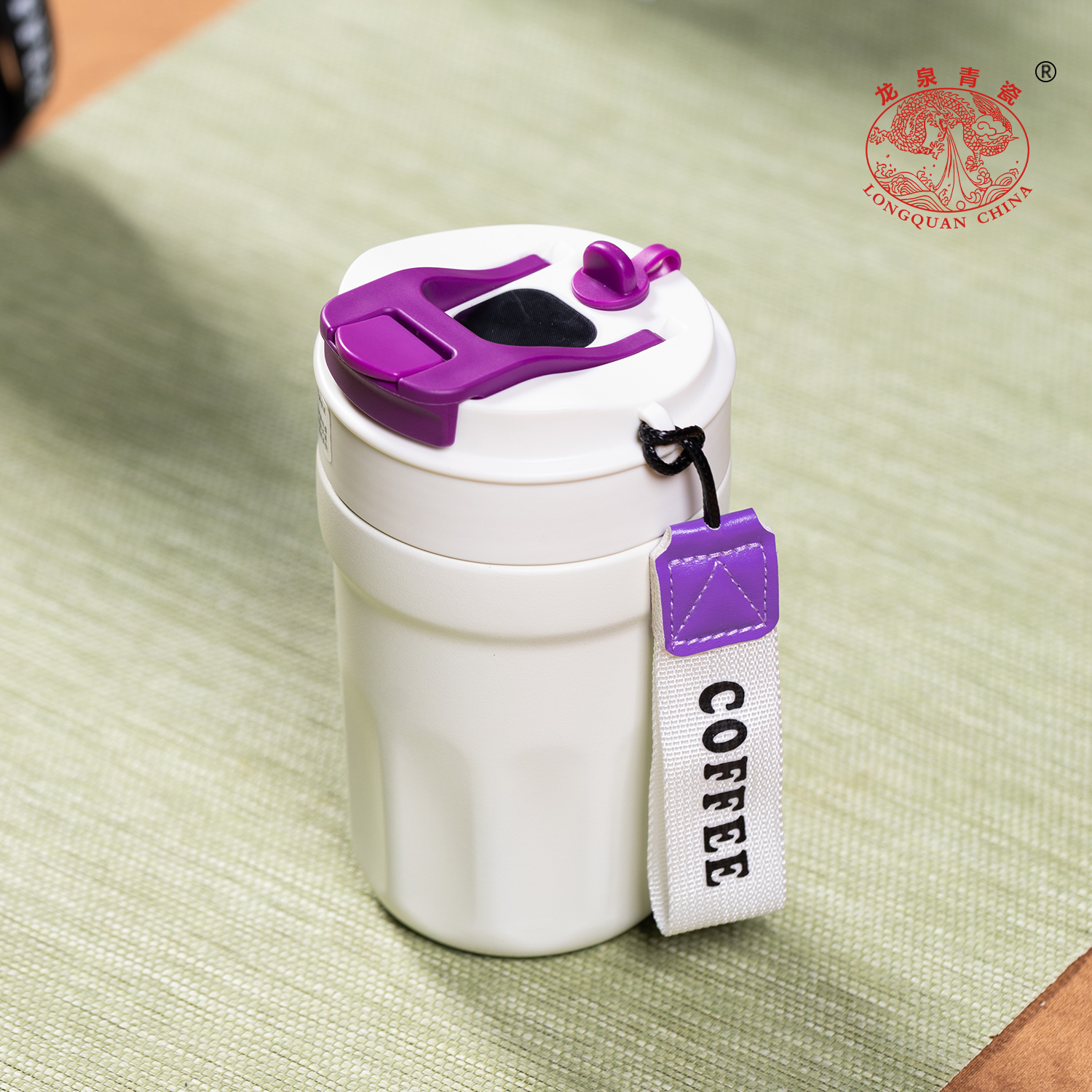 咖啡杯316L不锈钢高颜值便携带过滤保温杯男生女生陶瓷内胆水杯子