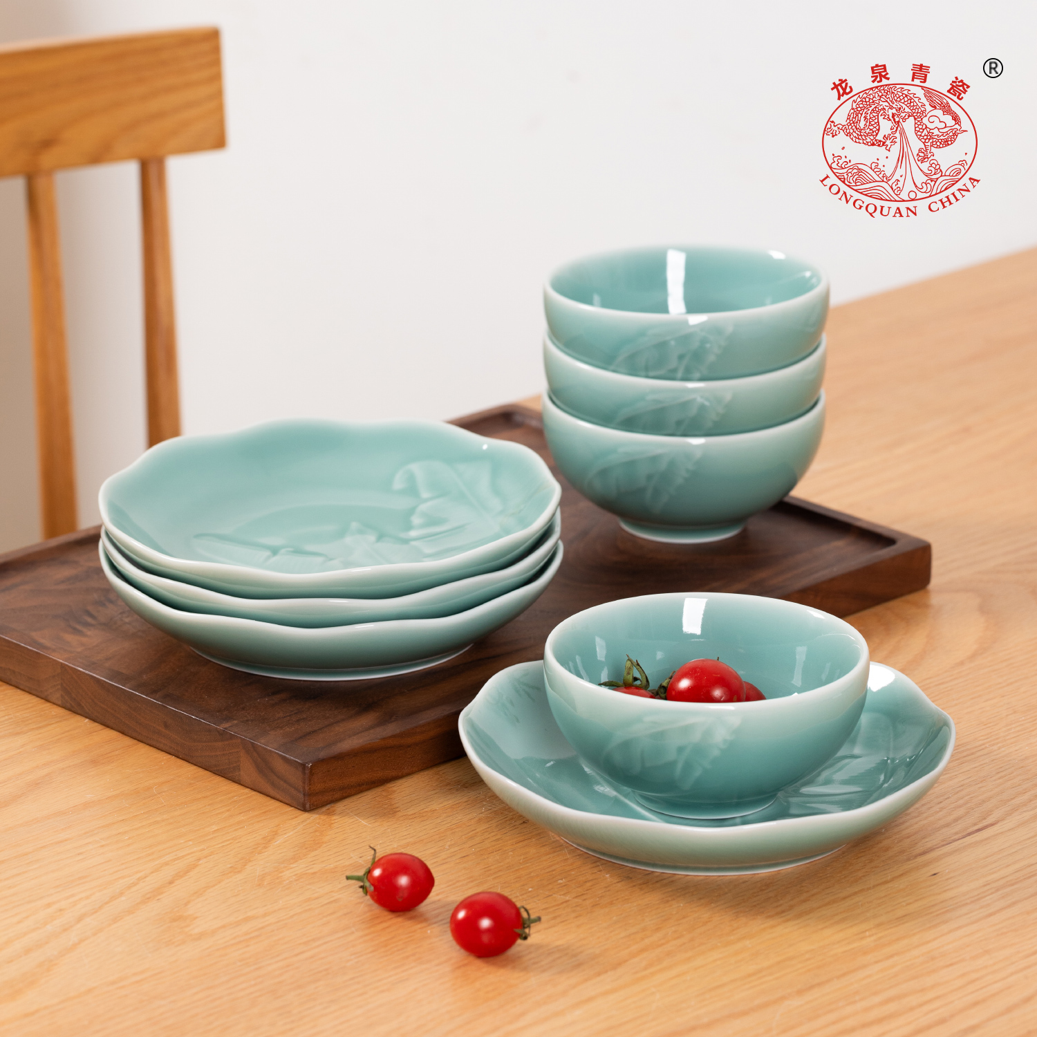 【正品认证】龙泉青瓷餐具