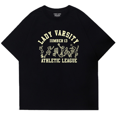 古着慵懒高级感oversize短袖