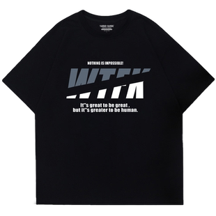 港风ulzzang宽松T恤vintage美式复古街头短袖T恤2026夏季新款上衣