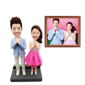 泥人真人定制软陶人偶捏制玩偶公仔泥塑手办人像结婚礼物生日礼品