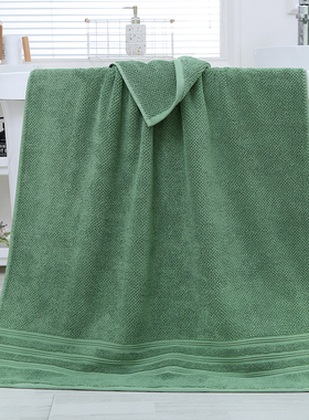 永辉超市代购永辉优选全棉美棉大浴巾成人浴巾纯棉京绿色76*147cm