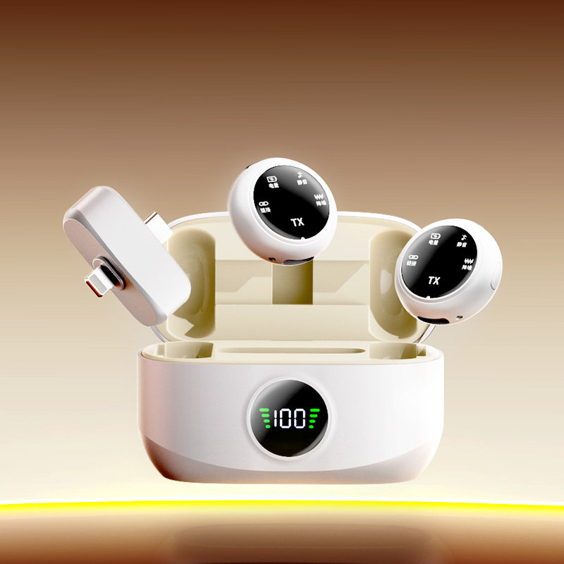 专业领夹麦无线收音麦克风降噪高清音质迷你便携超长续航直播拍摄