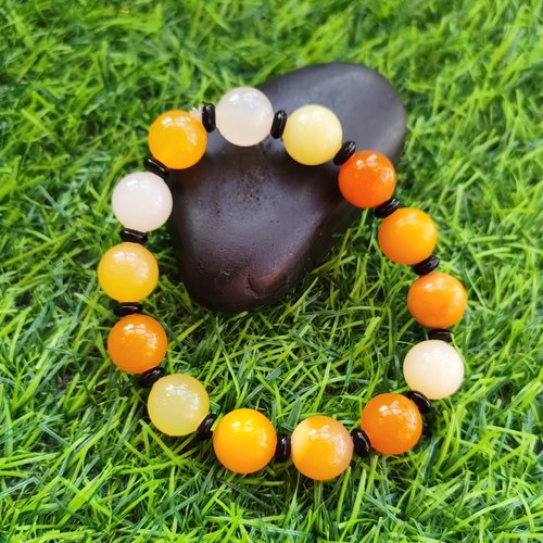 卡13保真缅黄缅绿多宝玉石手钏纯天然玉石手串手链官方正品黄龙玉