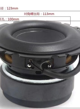 新包好皮亚力士4寸4.5寸中低音喇叭长冲程大边苹果homepod音响